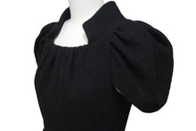 Load image into Gallery viewer, CHANEL シャネル ニットツイード ワンピース ウール ナイロン ブラック P42239W04983 サイズ 34 美品 中古 4c075093