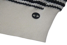 画像をギャラリービューアに読み込む, 極美品 CHANEL シャネル チルデンニット セーター P60639K46411 サイズ34 ココマーク Vネック ベージュ ブラック 中古 4c075095