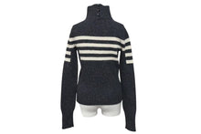 画像をギャラリービューアに読み込む, CHANEL シャネル ニット長袖トップス P33784K00923 サイズ34 ココマーク ハイネック チャコールグレー ウール カシミヤ 美品 中古 4c075096