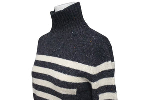 CHANEL Knit long sleeve tops P33784K00923 Size 34 Here mark High neck Charcoal gray Wool Cashmere Good condition Used 4c075096