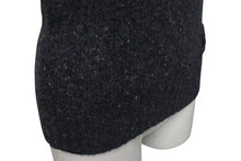 画像をギャラリービューアに読み込む, CHANEL シャネル ニット長袖トップス P33784K00923 サイズ34 ココマーク ハイネック チャコールグレー ウール カシミヤ 美品 中古 4c075096