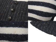 画像をギャラリービューアに読み込む, CHANEL シャネル ニット長袖トップス P33784K00923 サイズ34 ココマーク ハイネック チャコールグレー ウール カシミヤ 美品 中古 4c075096