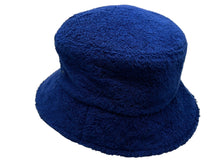 Load image into Gallery viewer, 極美品 CHANEL シャネル バケットハット ココマーク ロゴ WS4847 パイル地 サイズL ブルー 中古 4c075097