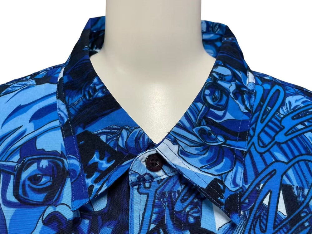 Very good condition PellePelle Marc Buchanan Button up shirt Button up shirt Blue XL Used 4c075099
