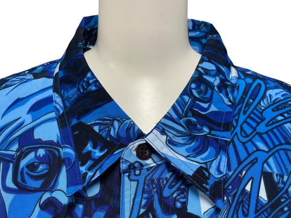Very good condition PellePelle Marc Buchanan Button up shirt Button up shirt Blue XL Used 4c075099