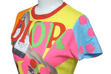 画像をギャラリービューアに読み込む, 極美品 Christian Dior クリスチャンディオール 半袖Ｔシャツ 5E16155203 サイズ36 ジョンガリアーノ グラフィックアート 中古 4c075102