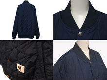 画像をギャラリービューアに読み込む, A BATHING APE アベイシングエイプ ベイプロゴ リバーシブルジャケット 2XL 001GD1201001H 黒 ネイビー 美品 中古 4c075103