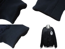 画像をギャラリービューアに読み込む, A BATHING APE アベイシングエイプ ベイプロゴ リバーシブルジャケット 2XL 001GD1201001H 黒 ネイビー 美品 中古 4c075103