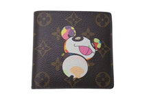 画像をギャラリービューアに読み込む, LOUIS VUITTON ルイヴィトン ポルトフォイユ・マルコ M61666 二つ折り財布 村上隆 モノグラムパンダ 美品 中古 4c075114