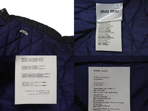 MIUMIU Down Jacket AMM1 2014 1348 ML348 R142 1IGV Black Navy Good Condition Used 4c075116