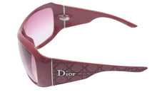 画像をギャラリービューアに読み込む, Christian Dior ラップアラウンドシールドサングラス レッド シルバー 1 ATWAD 115 ユニセックス 美品 中古 4c075118