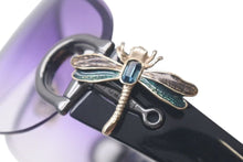 画像をギャラリービューアに読み込む, GUCCI グッチ スモークグラデーション サングラス GG2748 パープル クリア ブラック ラインストーン 4c075122