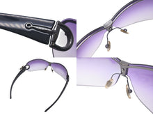 画像をギャラリービューアに読み込む, GUCCI グッチ スモークグラデーション サングラス GG2748 パープル クリア ブラック ラインストーン 4c075122