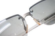 画像をギャラリービューアに読み込む, 極美品 PRADA プラダ サングラス SPR 71C 2AC-7N1 クリア シルバー プラスチック メタル ロゴ グラデーション 中古 4c075127