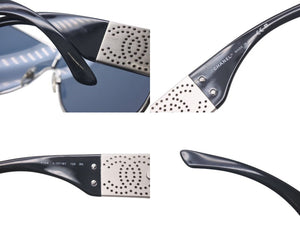 CHANEL Pilot Sunglasses 4154 c.127/87 Size 120 Coco Mark Punching Logo Black Good Condition Used 4c075131