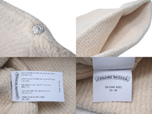 画像をギャラリービューアに読み込む, 新品未使用 CHROME HEARTS クロムハーツ ハラコ 新作 クロスパッチ ニット帽 ビーニー ホワイト レオパード シルバー金具 OS 中古 4c075135