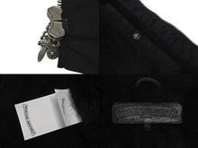 画像をギャラリービューアに読み込む, 極美品 CHROME HEARTS クロムハーツ ナイロンジャケット サイズM クロスパッチ ブラック レザー 裏起毛 中古 4c075136