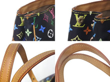 画像をギャラリービューアに読み込む, LOUIS VUITTON ルイヴィトン オーレリアGM トートバッグ モノグラム マルチ ノワール レザー M40101 ゴールド金具 美品 中古 4c075149