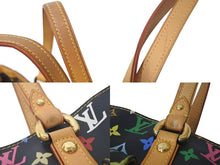 画像をギャラリービューアに読み込む, LOUIS VUITTON ルイヴィトン オーレリアGM トートバッグ モノグラム マルチ ノワール レザー M40101 ゴールド金具 美品 中古 4c075149