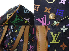 画像をギャラリービューアに読み込む, LOUIS VUITTON ルイヴィトン オーレリアGM トートバッグ モノグラム マルチ ノワール レザー M40101 ゴールド金具 美品 中古 4c075149