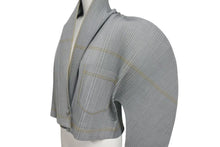 画像をギャラリービューアに読み込む, 極美品 ISSEY MIYAKE イッセイミヤケ プリーツ ジャケット JG31160 ポリエステル コットン モスグリーン イエロー M 中古 4c075150