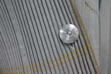 画像をギャラリービューアに読み込む, 極美品 ISSEY MIYAKE イッセイミヤケ プリーツ ジャケット JG31160 ポリエステル コットン モスグリーン イエロー M 中古 4c075150