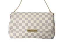 Load image into Gallery viewer, LOUIS VUITTON ルイヴィトン ショルダーバッグ N41277 フェイボリットPM ダミエ アズール ホワイト ゴールド金具 美品 中古 4c075152