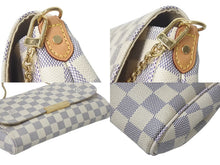 Load image into Gallery viewer, LOUIS VUITTON ルイヴィトン ショルダーバッグ N41277 フェイボリットPM ダミエ アズール ホワイト ゴールド金具 美品 中古 4c075152