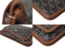 Load image into Gallery viewer, GOYARD ゴヤール プリュメ ポーチウォレット ショルダーバッグ PLUMETPMLTY01CL03P PVC レザー シルバー金具 美品 中古 4c075153