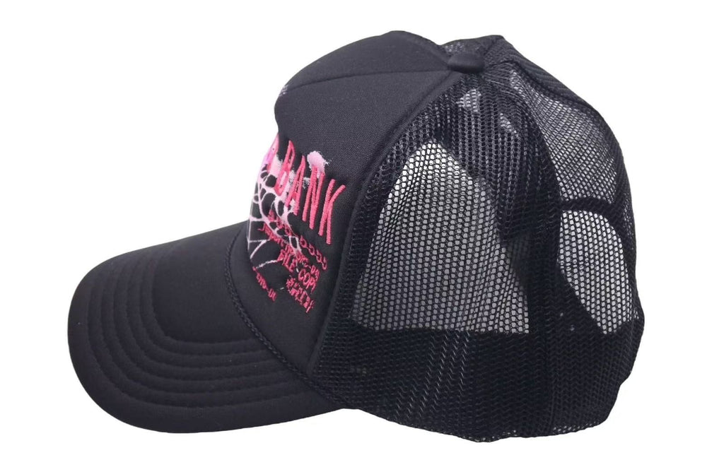 Brand new, unused Sp5der SilkWebBankTrucker cap, size F.W24 8E96854A Cotton, Used, 4c075158