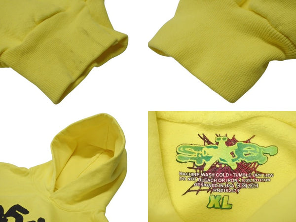 New and unused SP5DER Spider Beluga Hoodie Beluga Hoodie Size XL Print Yellow Used 4c075163