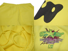 Load image into Gallery viewer, 新品未使用 SP5DER スパイダー Beluga ベルーガ スウェットパンツ SPPYB001 コットン イエロー ブラック ホワイト サイズM 中古 4c075165