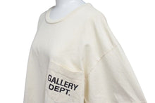 画像をギャラリービューアに読み込む, 新品未使用 GALLERY DEPT ギャラリーデプト CLASSIC LOGO クラシックロゴ 半袖Tシャツ USA製 コットン アイボリー サイズM 中古 4c075173