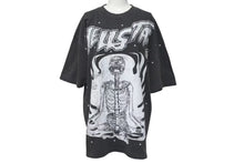 画像をギャラリービューアに読み込む, 新品未使用 HELLSTAR ヘルスター スケルトン プリント 半袖Ｔシャツ ブラック コットン 骸骨 トップス サイズＬ 中古 4c075183
