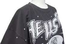 画像をギャラリービューアに読み込む, 新品未使用 HELLSTAR ヘルスター スケルトン プリント 半袖Ｔシャツ ブラック コットン 骸骨 トップス サイズＬ 中古 4c075183