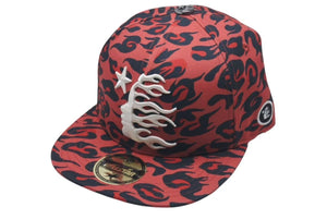 New and unused HELLSTAR SS24 Cheetah Print Fitted Hat F03653B9 Red 7 1/2 Used 4c075186