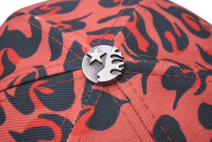 New and unused HELLSTAR SS24 Cheetah Print Fitted Hat F03653B9 Red 7 1/2 Used 4c075186