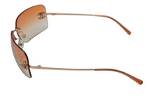 Load image into Gallery viewer, CHANEL シャネル リムレス サングラス 4017-D c.125/56 サイズ62□17 120 ココマーク ラインストーン オレンジ グラデーション 美品 中古 4c075191