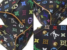 画像をギャラリービューアに読み込む, LOUIS VUITTON ルイヴィトン オーレリアMM トートバッグ M40095 村上隆 モノグラムマルチカラー ブラック 美品 中古 4c075212