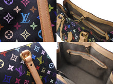 画像をギャラリービューアに読み込む, LOUIS VUITTON ルイヴィトン オーレリアMM トートバッグ M40095 村上隆 モノグラムマルチカラー ブラック 美品 中古 4c075212