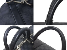 画像をギャラリービューアに読み込む, 極美品 LOUIS VUITTON ルイヴィトン ボストンバッグ キーポル55 ダミエ グラフィット N41413 ブラック シルバー金具 中古 4c075215