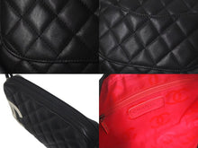 Load image into Gallery viewer, CHANEL シャネル カンボンライン ワンショルダーバッグ ココマーク 9番台 カーフスキン ブラック シルバー 金具 美品 中古 4c075218