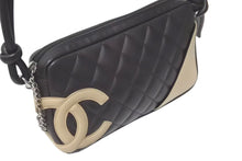 Load image into Gallery viewer, 極美品 CHANEL シャネル ワンショルダーバッグ カンボンライン ココマーク 9番台 ラムスキン ブラウン ベージュ 中古 4c075219