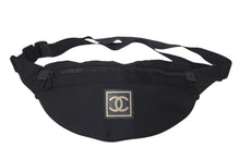 Load image into Gallery viewer, CHANEL シャネル ウエストバッグ・ボディバッグ スポーツライン ココマーク ナイロン 8番台 ブラック 美品 中古 4c075222
