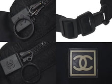 Load image into Gallery viewer, CHANEL シャネル ウエストバッグ・ボディバッグ スポーツライン ココマーク ナイロン 8番台 ブラック 美品 中古 4c075222