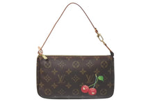 画像をギャラリービューアに読み込む, 極美品 LOUIS VUITTON ルイヴィトン モノグラム チェリー ポシェットアクセソワール アクセサリーポーチ 村上隆 M95008 中古 4c075223