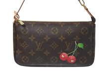 画像をギャラリービューアに読み込む, 極美品 LOUIS VUITTON ルイヴィトン モノグラム チェリー ポシェットアクセソワール アクセサリーポーチ 村上隆 M95008 中古 4c075223