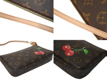 画像をギャラリービューアに読み込む, 極美品 LOUIS VUITTON ルイヴィトン モノグラム チェリー ポシェットアクセソワール アクセサリーポーチ 村上隆 M95008 中古 4c075223