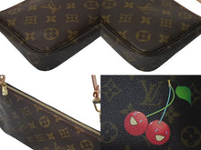 画像をギャラリービューアに読み込む, 極美品 LOUIS VUITTON ルイヴィトン モノグラム チェリー ポシェットアクセソワール アクセサリーポーチ 村上隆 M95008 中古 4c075223