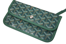 画像をギャラリービューアに読み込む, 新品未使用 GOYARD ゴヤール サンルイPM バッグ トートバッグ STLOUIPMLTY09CL09P PVC レザー ヘリンボーン グリーン 中古 4c075238